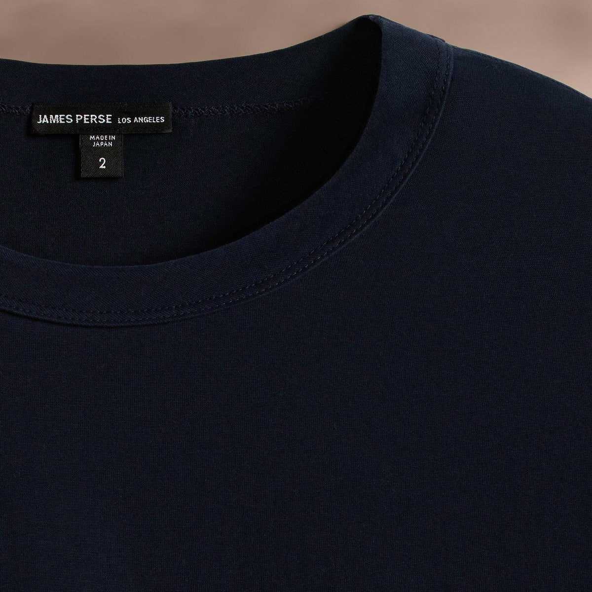 Heavy Luxe Jersey Long Sleeve in Blue Noir | James Perse Los Angeles