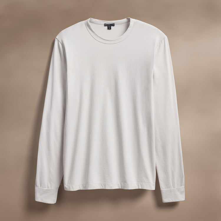 Heavy Luxe Jersey Long Sleeve in Light Mist | James Perse Los Angeles