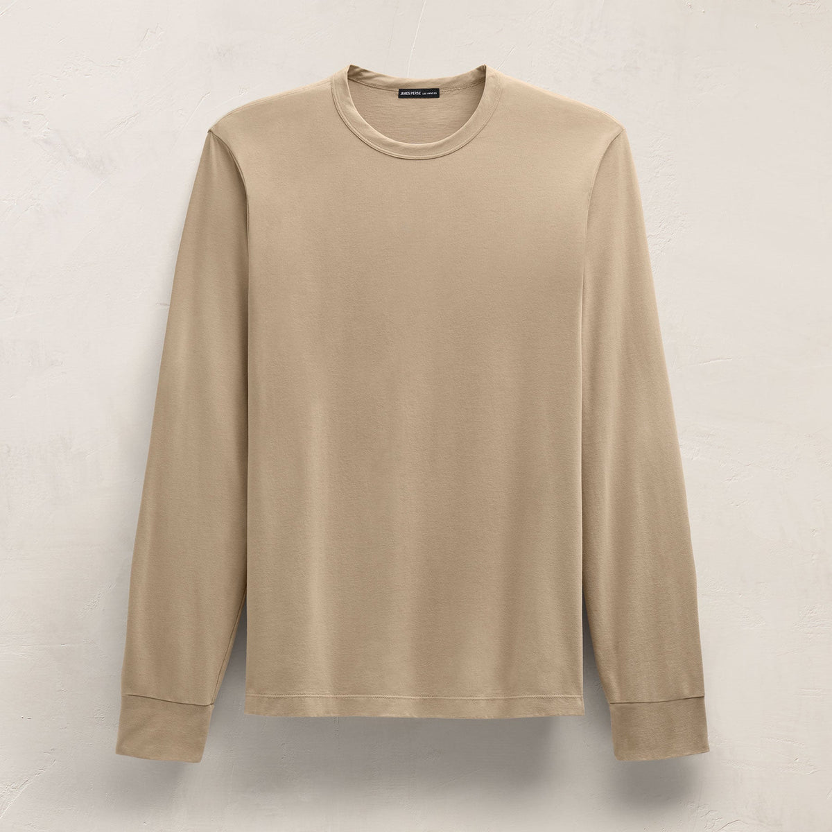 Heavy Luxe Jersey Long Sleeve in Light Khaki | James Perse Los Angeles