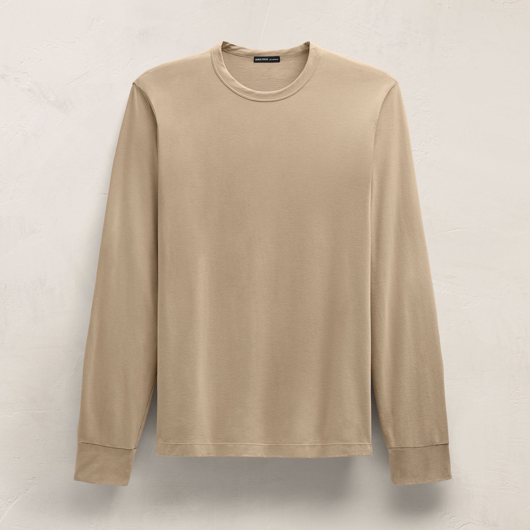 Heavy Luxe Jersey Long Sleeve in Light Khaki | James Perse Los Angeles
