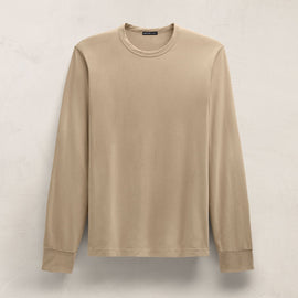 Heavy Luxe Jersey Long Sleeve in Light Khaki | James Perse Los Angeles