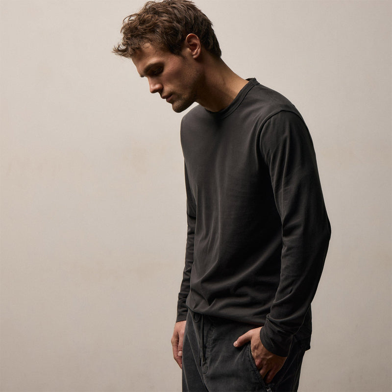 Heavy Luxe Jersey Long Sleeve in Magma | James Perse Los Angeles