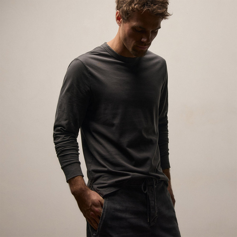 Heavy Luxe Jersey Long Sleeve in Magma | James Perse Los Angeles