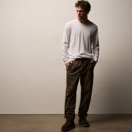 Heavy Luxe Jersey Long Sleeve in White | James Perse Los Angeles