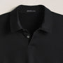 Heavy Luxe Jersey Long Sleeve Polo in Black | James Perse Los Angeles