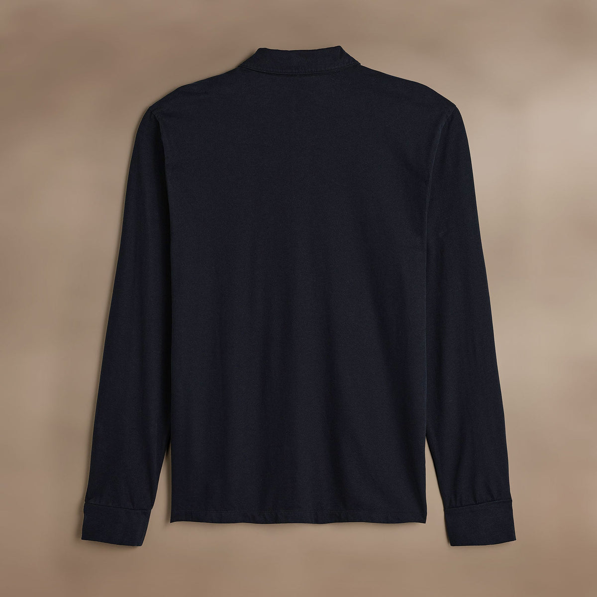Heavy Luxe Jersey Long Sleeve Polo  in French Navy | James Perse Los Angeles