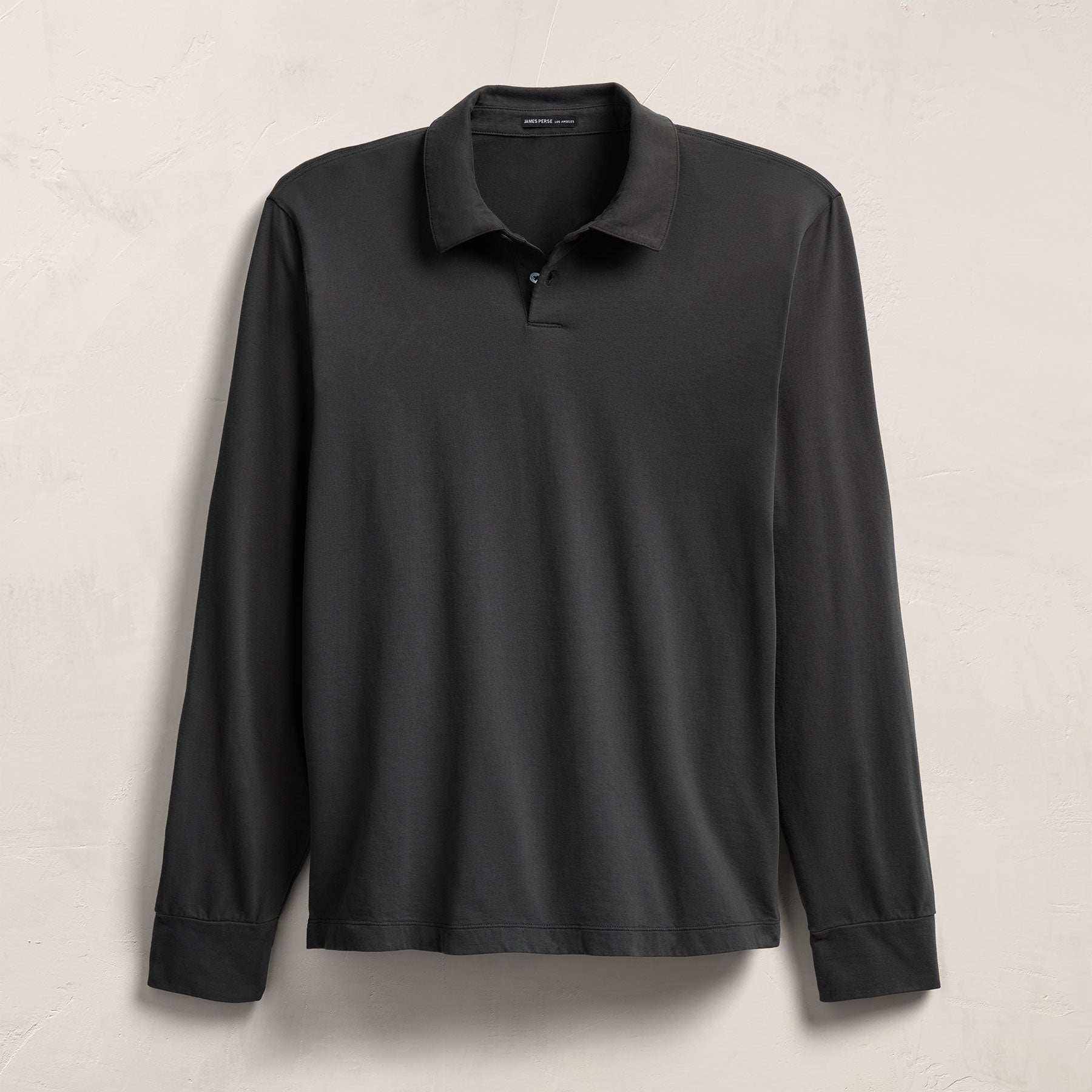 Heavy Luxe Jersey Long Sleeve Polo