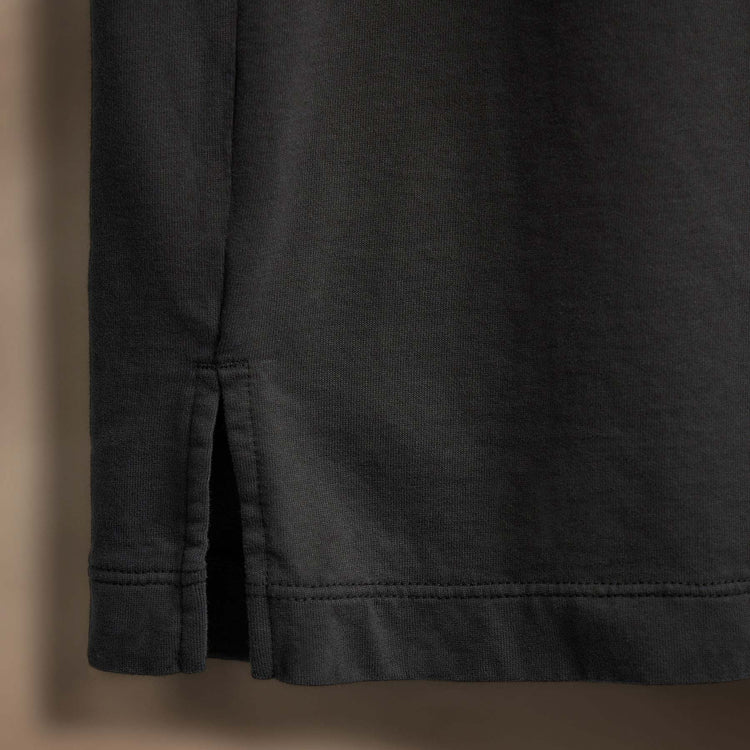 Heavy Luxe Jersey Long Sleeve Polo in Magma | James Perse Los Angeles