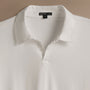 Heavy Luxe Jersey Long Sleeve Polo  in White | James Perse Los Angeles