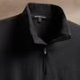 Luxury Organic Jersey Half Zip in Black | James Perse Los Angeles