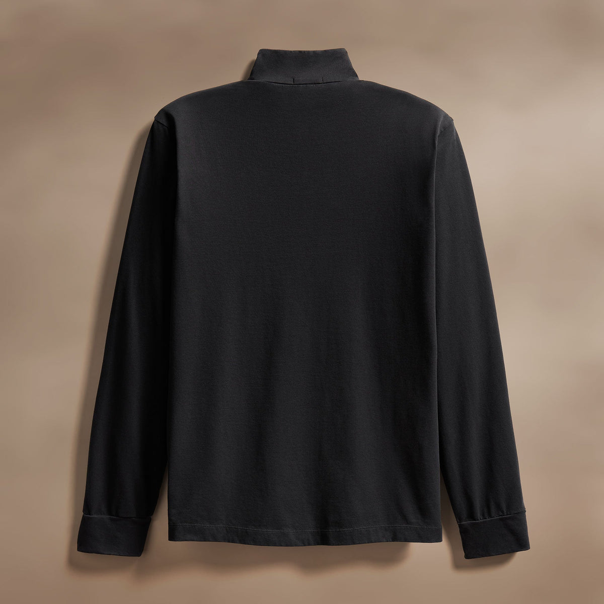 Luxury Organic Jersey Half Zip in Black | James Perse Los Angeles