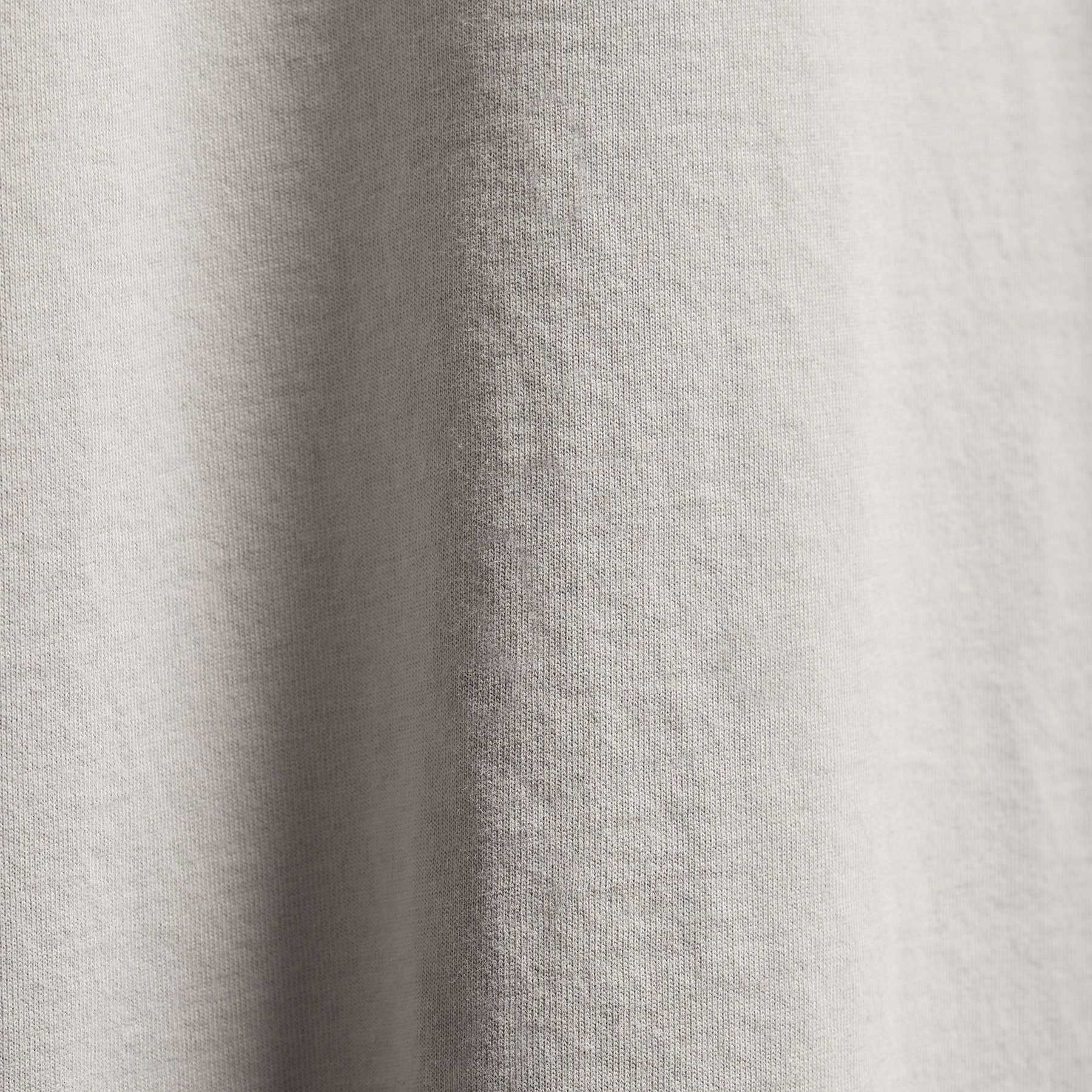 Luxury Organic Jersey Half Zip in Concrete | James Perse Los Angeles