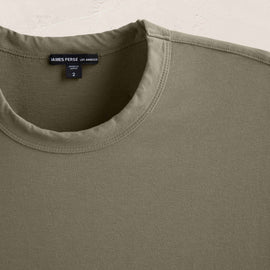 Heavy Luxe Jersey Oversized Crew in Birch | James Perse Los Angeles