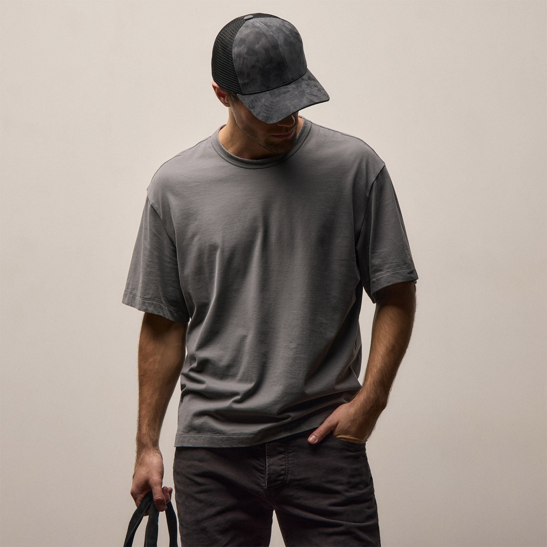 Heavy Luxe Jersey Oversized Crew