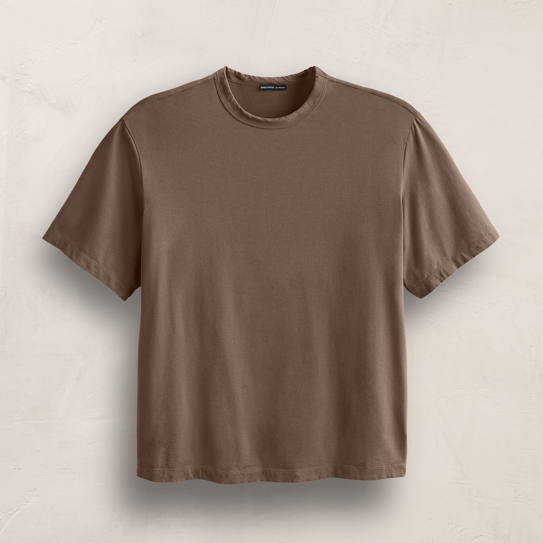 Heavy Luxe Jersey Oversized Crew in Caribou | James Perse Los Angeles