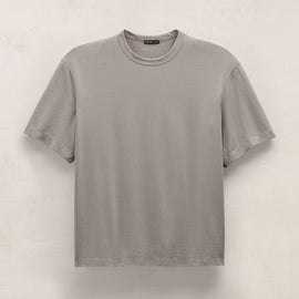 Heavy Luxe Jersey Oversized Crew in Fog | James Perse Los Angeles