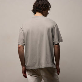 Heavy Luxe Jersey Oversized Crew in Fog | James Perse Los Angeles