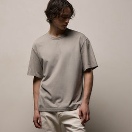 Heavy Luxe Jersey Oversized Crew in Fog | James Perse Los Angeles