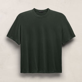 Heavy Luxe Jersey Oversized Crew - Fern