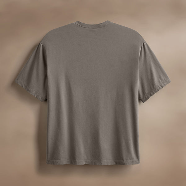 Luxe Organic Oversized Short Sleeve Tee in Granite | James Perse Los Angeles