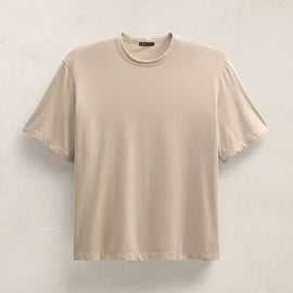 Heavy Luxe Jersey Oversized Crew in Stone | James Perse Los Angeles