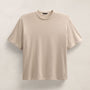 Heavy Luxe Jersey Oversized Crew in Stone | James Perse Los Angeles