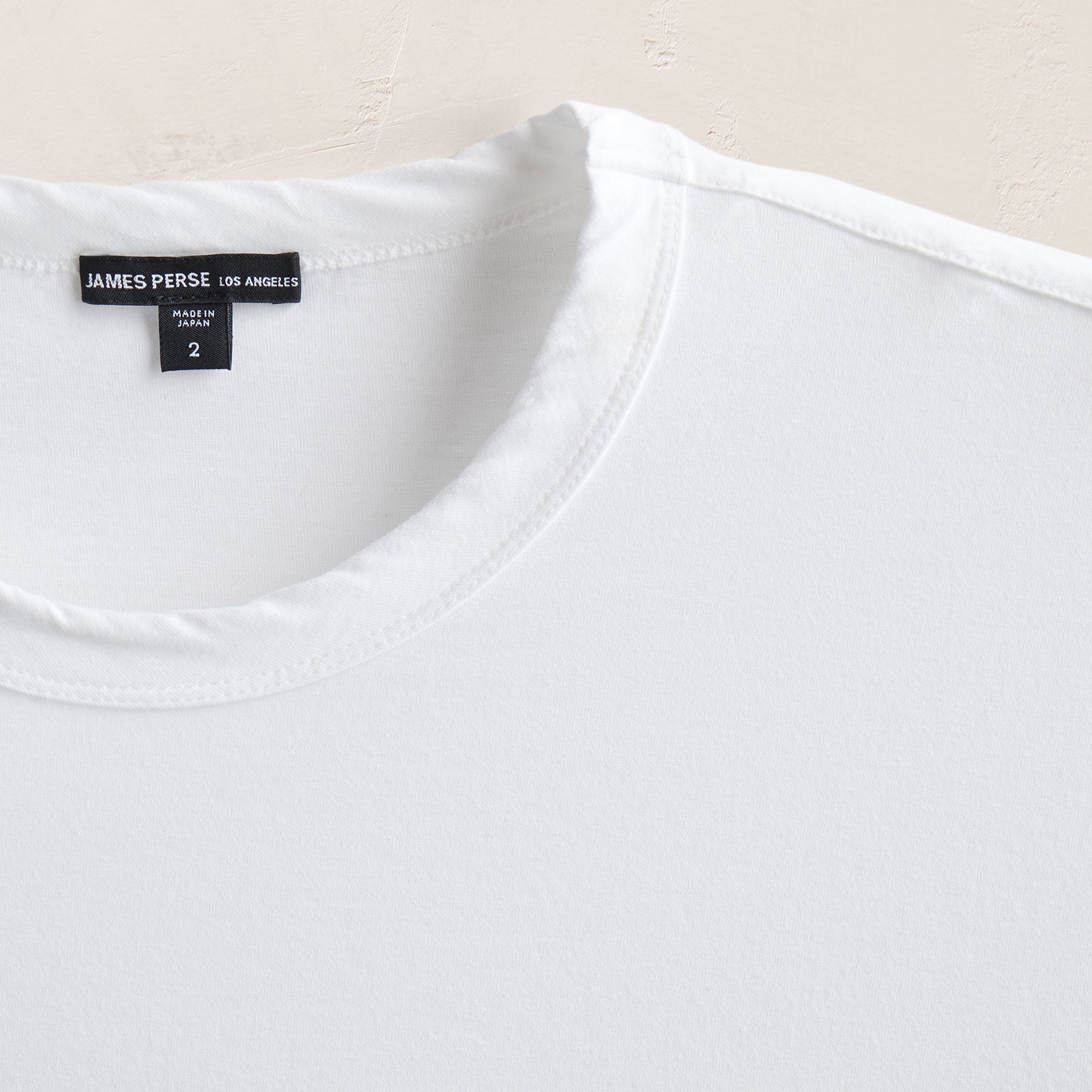 Heavy Luxe Jersey Oversized Crew in White | James Perse Los Angeles