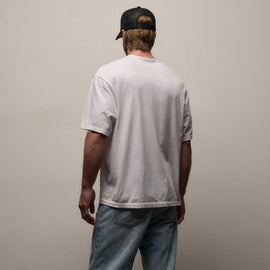 Heavy Luxe Jersey Oversized Crew in White | James Perse Los Angeles