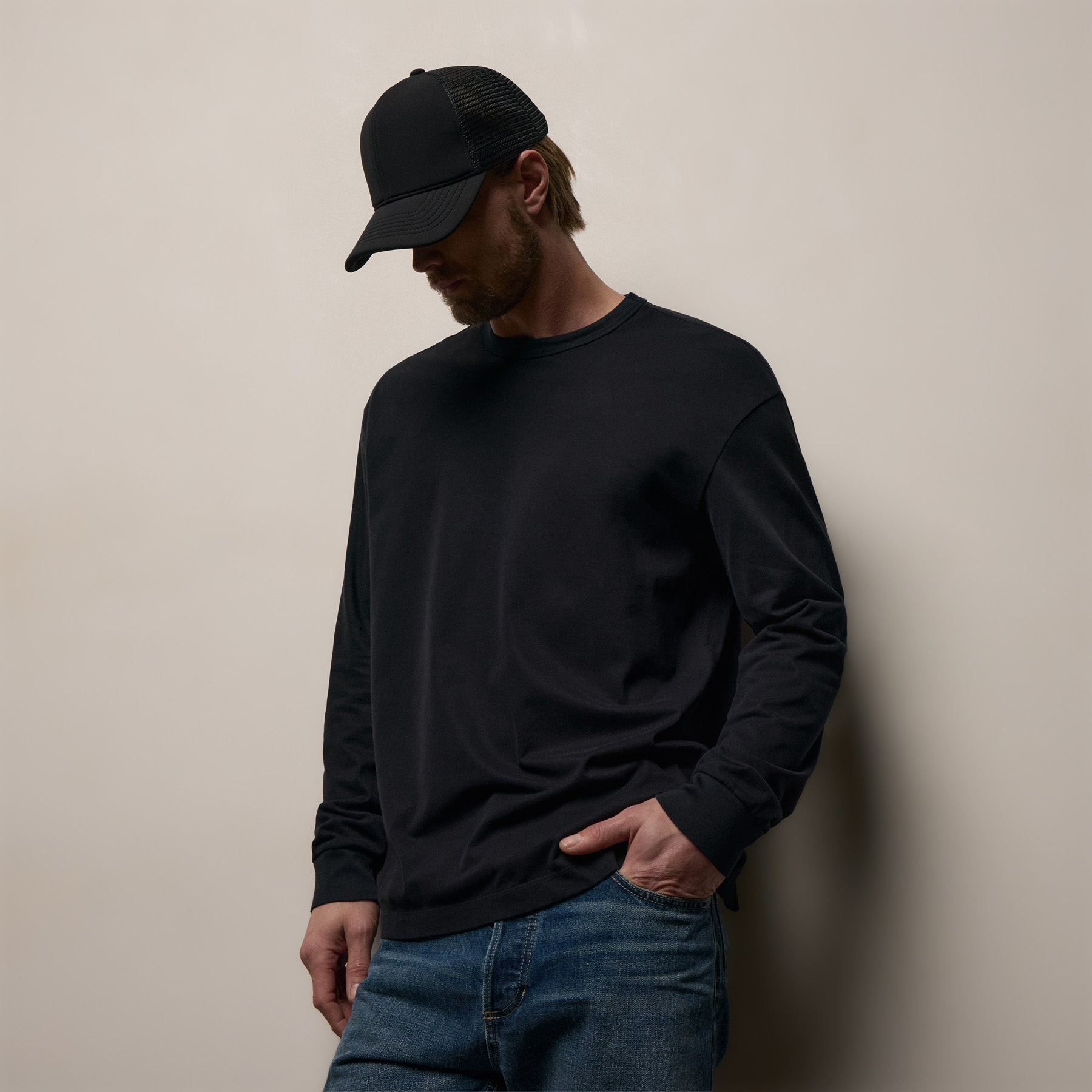 Heavy Luxe Jersey Oversized Long Sleeve