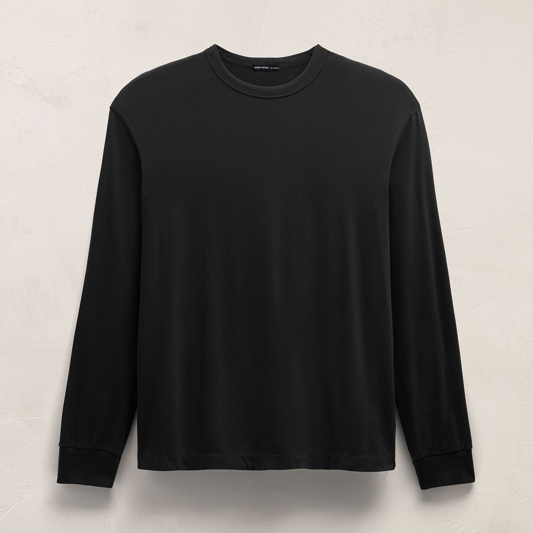 Heavy Luxe Jersey Half Zip - Black | James Perse Los Angeles