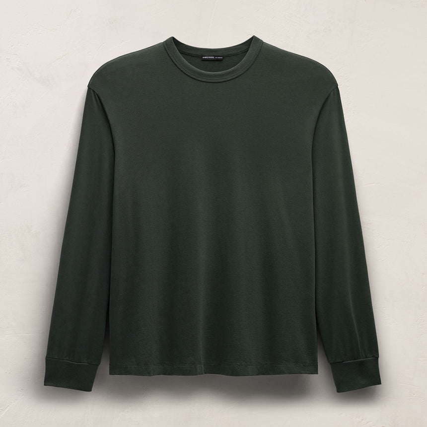 Heavy Luxe Jersey Oversized Long Sleeve - Fern