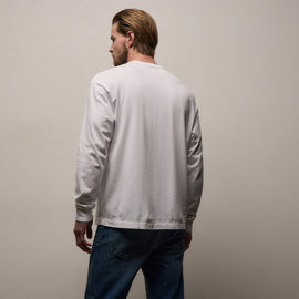 Heavy Luxe Jersey Oversized Long Sleeve in White | James Perse Los Angeles