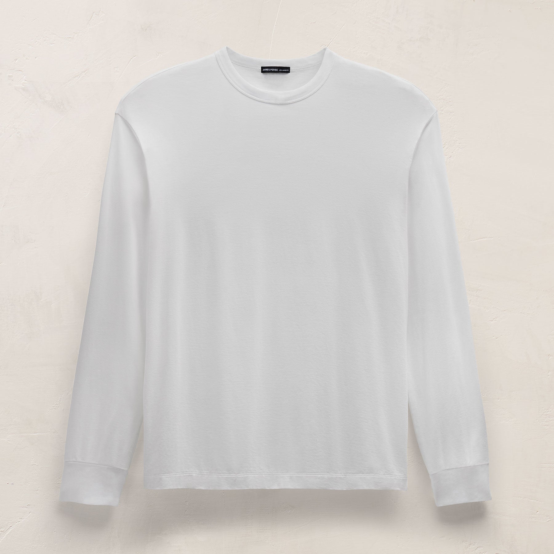 Heavy Luxe Jersey Oversized Long Sleeve in White | James Perse Los Angeles