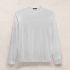 Heavy Luxe Jersey Oversized Long Sleeve in White | James Perse Los Angeles