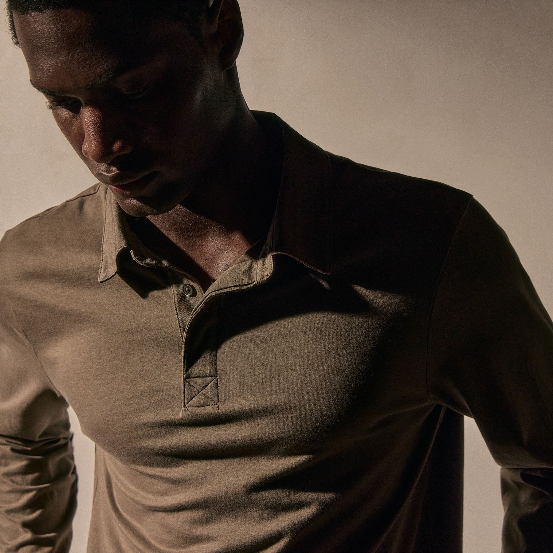 Heavy Luxe Rugby Polo - Caribou | James Perse Los Angeles