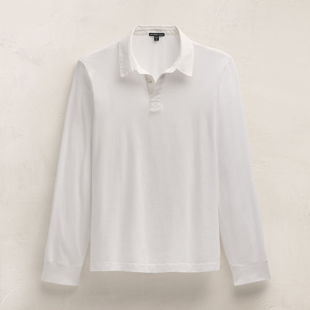 Heavy Luxe Rugby Polo in White | James Perse Los Angeles