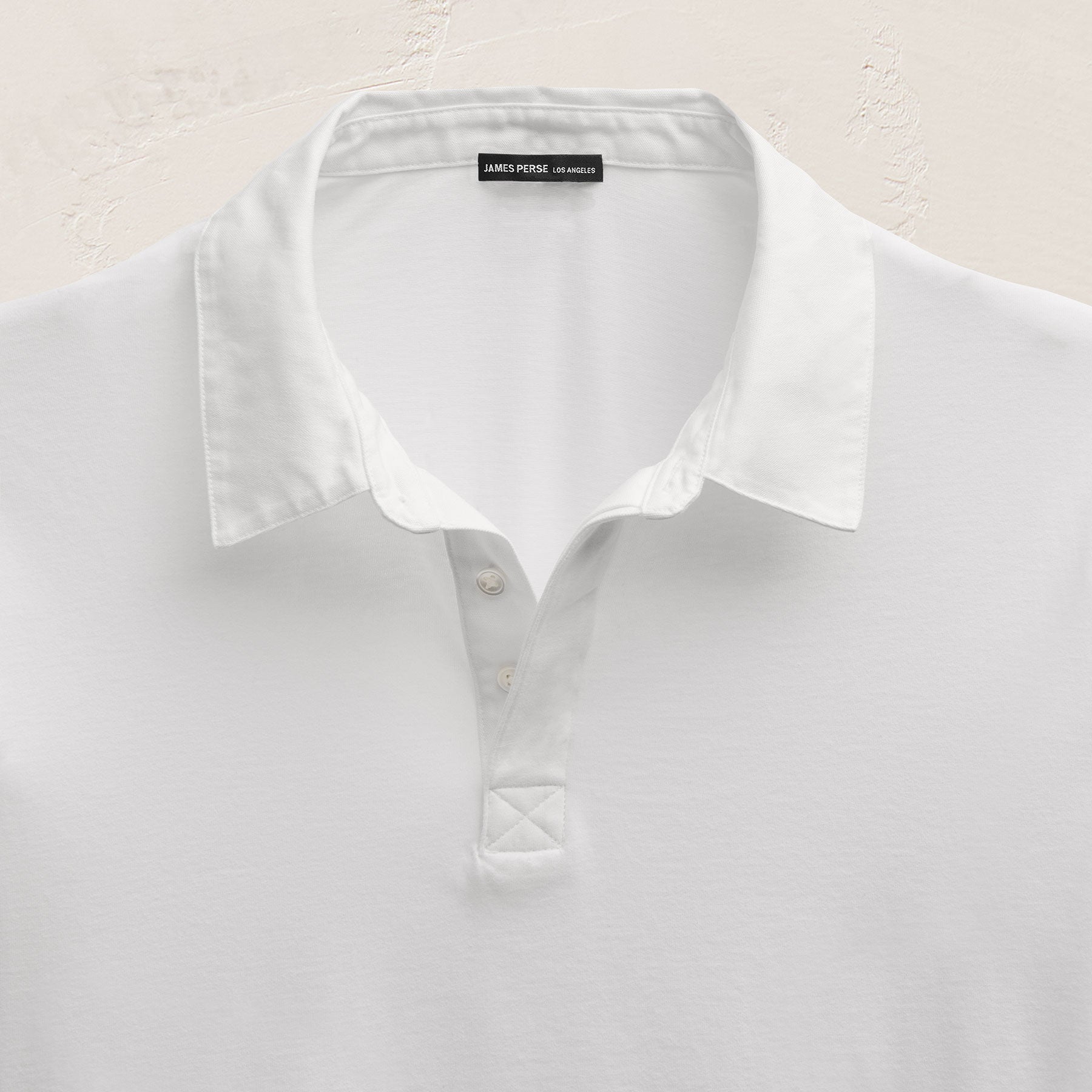 Heavy Luxe Rugby Polo in White | James Perse Los Angeles