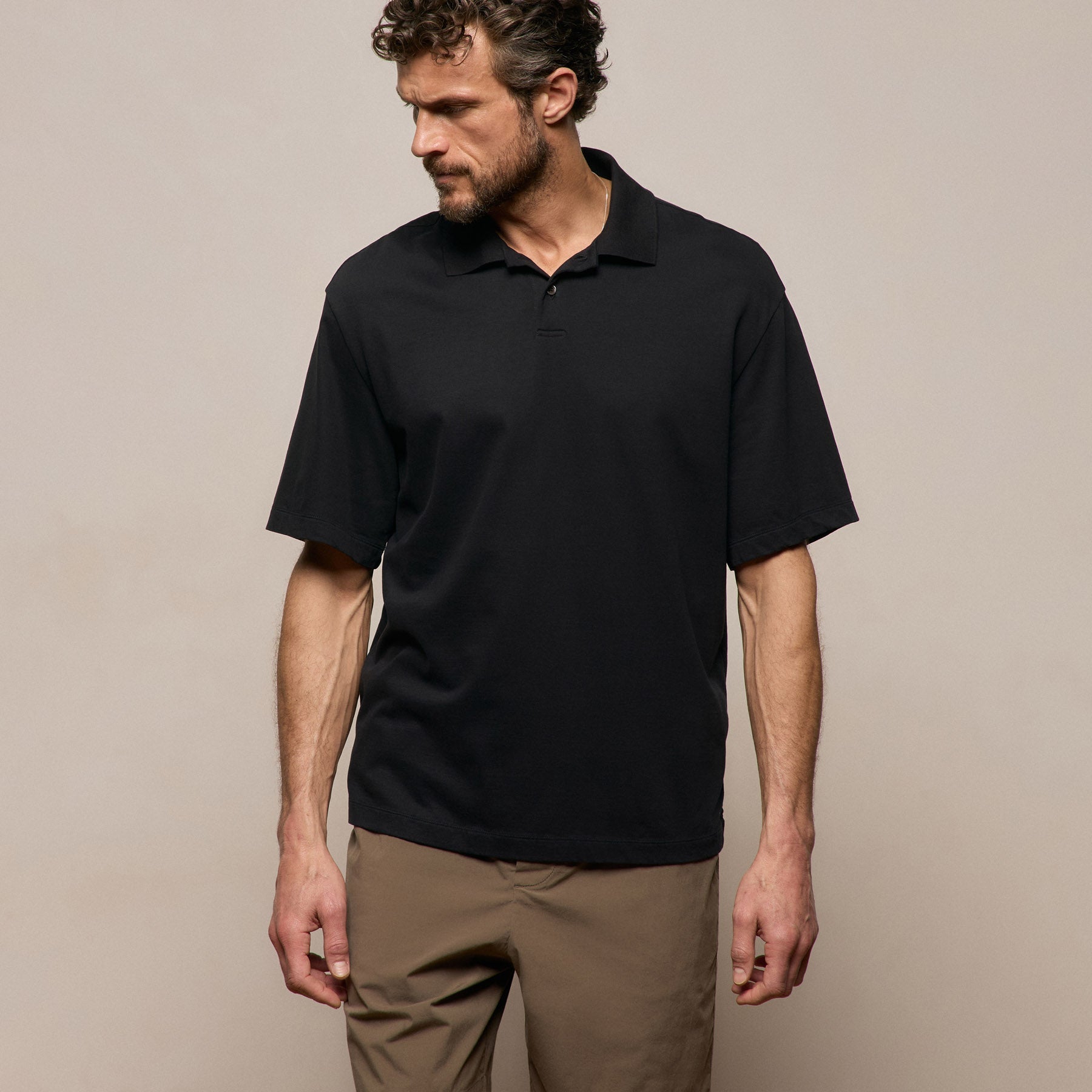 Heavy Luxe Jersey Oversized Polo from James Perse - $325