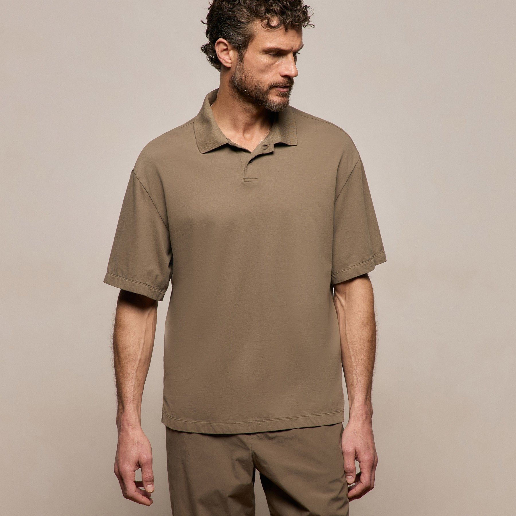 Heavy Luxe Jersey Oversized Polo from James Perse - $325