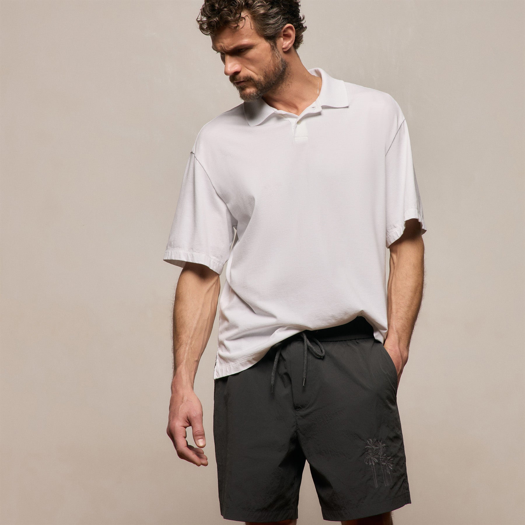 Heavy Luxe Jersey Oversized Polo from James Perse - $325