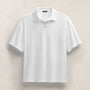 Heavy Luxe Jersey Oversized Polo in White | James Perse Los Angeles