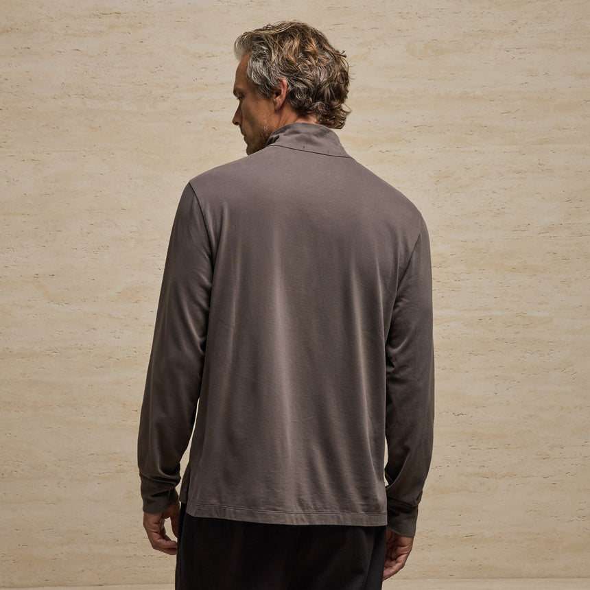 Heavy Luxe Funnel Neck in Dusty Brown | James Perse Los Angeles