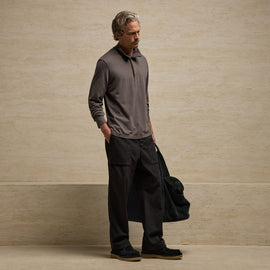 Heavy Luxe Funnel Neck in Dusty Brown | James Perse Los Angeles