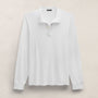 Heavy Luxe Jersey Funnel Neck Top in White | James Perse Los Angeles