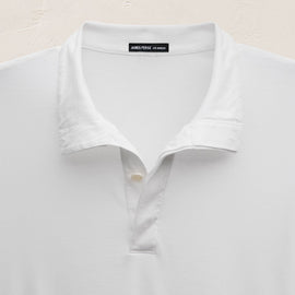 Heavy Luxe Jersey Funnel Neck Top in White | James Perse Los Angeles
