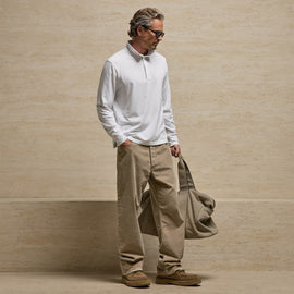 Heavy Luxe Funnel Neck in White | James Perse Los Angeles