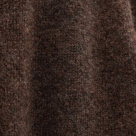 Lightweight Textured Cashmere Knit Zip Up Hoodie in Bark | James Perse Los Angeles FLAT