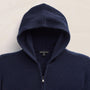 Mid Gauge Cashmere Knit Zip Up Hoodie in Deep Navy | James Perse Los Angeles
