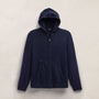 Mid Gauge Cashmere Knit Zip Up Hoodie in Deep Navy | James Perse Los Angeles