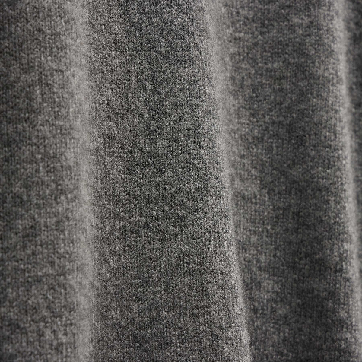 Mid Gauge Cashmere Knit Zip Up Hoodie in Thunder | James Perse Los Angeles